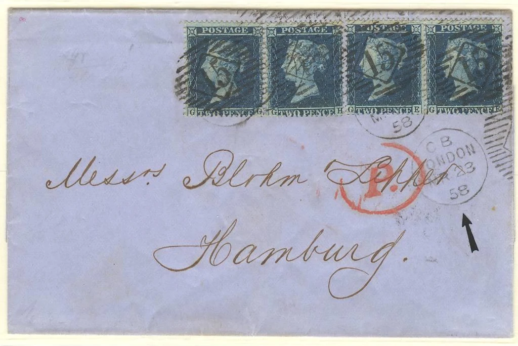 cover with early machine cancel impression