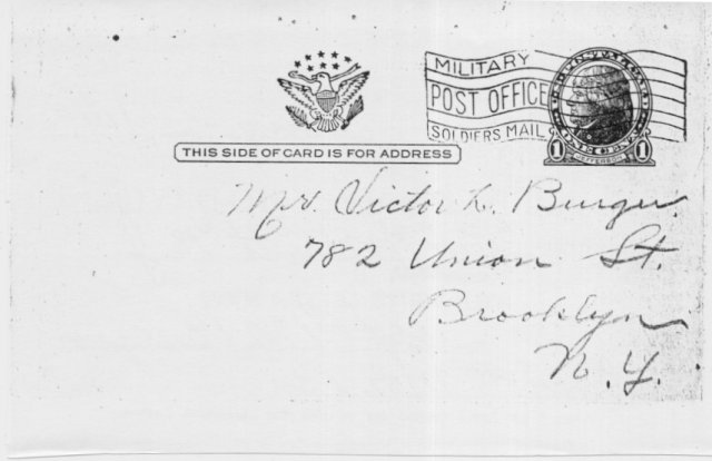 [Hoboken Salvation Army Card]